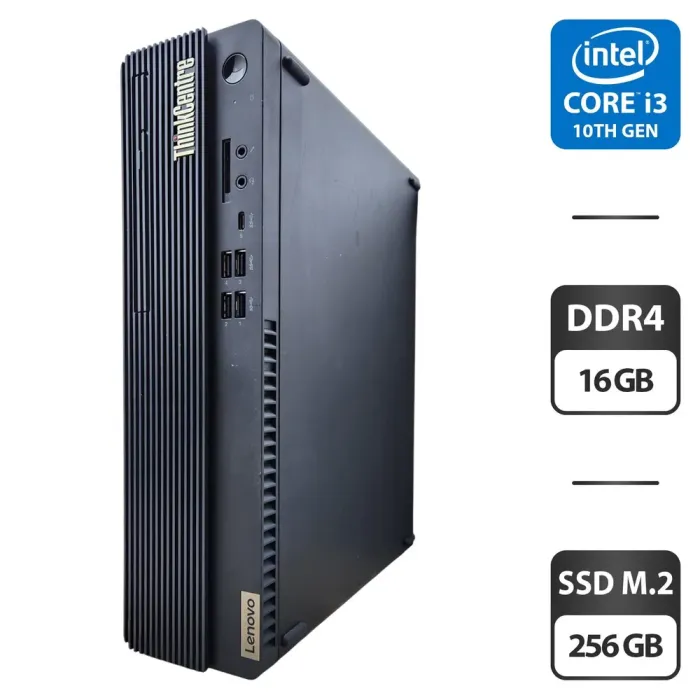 Комп'ютер Lenovo ThinkCentre M70s SFF / Intel Core i3-10100 (4 (8) ядра по 3.6 - 4.3 GHz) / 16 GB DDR4 / 256 GB SSD M.2 / Intel UHD Graphics 630 б/в - зображення 1