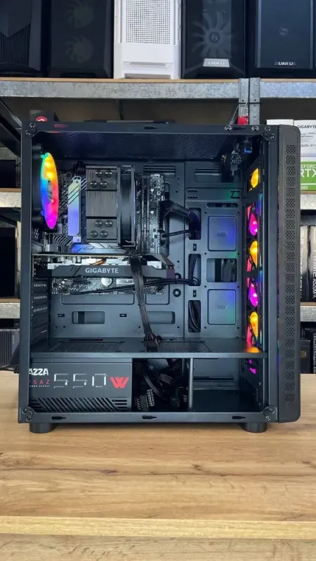 Ігровий ПК Qube Storm Black Tower / Intel Core i5-10400F (6 (12) ядер по 2.9 - 4.3 GHz) / 16 GB DDR4 / 1000 GB SSD M.2 / nVidia GeForce GTX 1660 Super, 6 GB GDDR6, 192-bit / 550W б/в - зображення 5