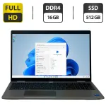 Ноутбук Dell Latitude 5530 / 15.6" (1920x1080) IPS / Intel Core i5-1235U (10 (12) ядер по 1.3 - 4.4 GHz) / 16 GB DDR4 / 512 GB SSD / Intel Iris Xe Graphics / WebCam / LTE / Windows 11 Pro б/в