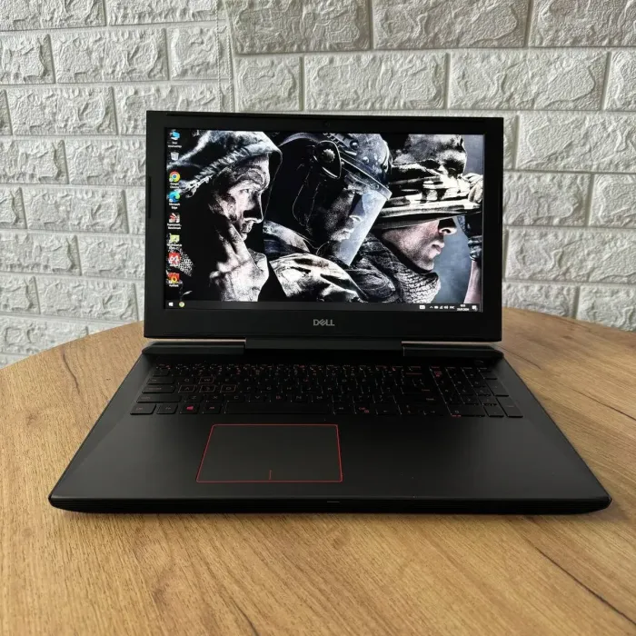 Ігровий ноутбук Б-клас Dell Inspiron 15 7577 / 15.6" (1920x1080) IPS / Intel Core i5-7300HQ (4 ядра по 2.5 - 3.5 GHz) / 16 GB DDR4 / 128 GB SSD + 1000 GB HDD / nVidia GeForce GTX 1060 Max-Q, 6 GB GDDR5, 192-bit / WebCam б/в - зображення 2