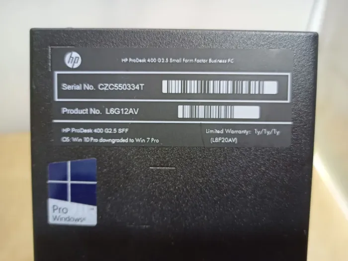 Комп'ютер HP ProDesk 400 G2.5 SFF / Intel Core i3-4170 (2 (4) ядра по 3.7 GHz) / 8 GB DDR3 / 120 GB SSD / Intel HD Graphics 4400 б/в - зображення 6
