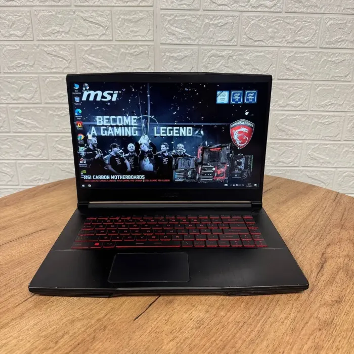 Ігровий ноутбук Б-клас MSI GF65 Thin 9SD / 15.6" (1920x1080) IPS / Intel Core i7-9750H (6 (12) ядер по 2.6 - 4.5 GHz) / 16 GB DDR4 / 512 GB SSD / nVidia GeForce GTX 1660 Ti, 6 GB GDDR6, 192-bit / WebCam б/в - зображення 2