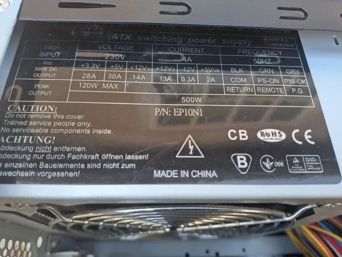 ПК Б-клас DTS Tower / Intel Pentium G4400 (2 ядра по 3.3 GHz) / 4 GB DDR4 / 500 GB HDD / Intel HD Graphics 510 / 500W / Win 10 б/в - зображення 6