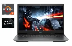 Ігровий ноутбук Б-клас Dell G5 5505 / 15.6" (1920x1080) IPS / AMD Ryzen 7 4800H (8 (16) ядер по 2.9 - 4.2 GHz) / 16 GB DDR4 / 512 GB SSD / AMD Radeon RX 5600M, 6 GB GDDR6, 192-bit / WebCam / HDMI / Windows 10 б/в