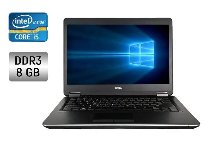 Ультрабук Dell Latitude E7240 / 12.5" (1366x768) TN / Intel Core i5-4310U (2 (4) ядра по 2.0 - 3.0 GHz) / 8 GB DDR3 / 256 GB SSD / Intel HD Graphics 4400 / WebCam / Windows 10 б/в - зображення 1