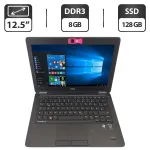 Нетбук Б-клас Dell Latitude E7250 / 12.5" (1366x768) TN / Intel Core i5-5300U (2 (4) ядра по 2.3 - 2.9 GHz) / 8 GB DDR3 / 128 GB SSD / Intel HD Graphics 5500 / WebCam б/в