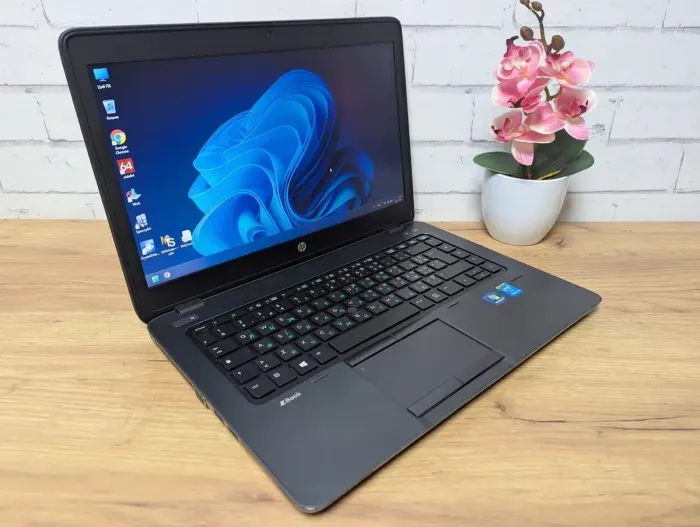 Мобільна робоча станція Б-клас HP ZBook 14 G2 / 14" (1366x768) TN / Intel Core i5-5200U (2 (4) ядра по 2.2 - 2.7 GHz) / 8 GB DDR3 / 128 GB SSD / AMD FirePro M4150, 1 GB GDDR5, 128-bit / WebCam б/в - зображення 6