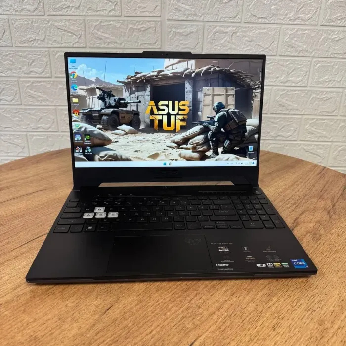 Ігровий ноутбук Б-клас Asus TUF Dash F15 FX517ZR / 15.6" (1920x1080) IPS / Intel Core i7-12650H (10 (16) ядер по 3.5 - 4.7 GHz) / 16 GB DDR5 / 1000 GB SSD NVMe / nVidia GeForce RTX 3070, 8 GB GDDR6, 256-bit / WebCam б/в - зображення 2