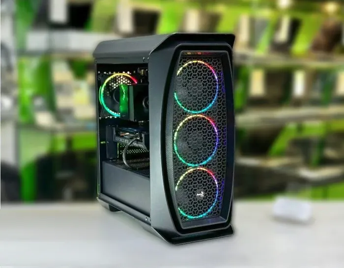 Ігровий ПК AeroCool Aero One Eclipse Tower / Intel Core i5-12400F (6 (12) ядер по 2.5 - 4.4 GHz) / 32 GB DDR4 / 512 GB SSD / nVidia GeForce RTX 4060, 8 GB GDDR6, 128-bit / 500W / Win 11 - зображення 2