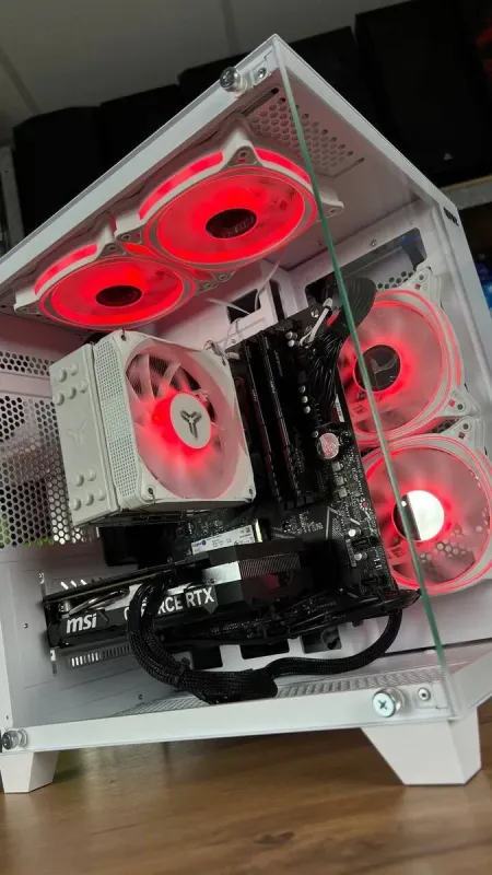 Збірка під замовлення: ігровий ПК Qube Reef ARGB White Tower / AMD Ryzen 5 5600 (6 (12) ядер по 3.5 - 4.4 GHz) / 32 GB DDR4 / 1000 GB SSD M.2 / nVidia GeForce RTX 4060, 8 GB GDDR6, 128-bit / 650W - зображення 4