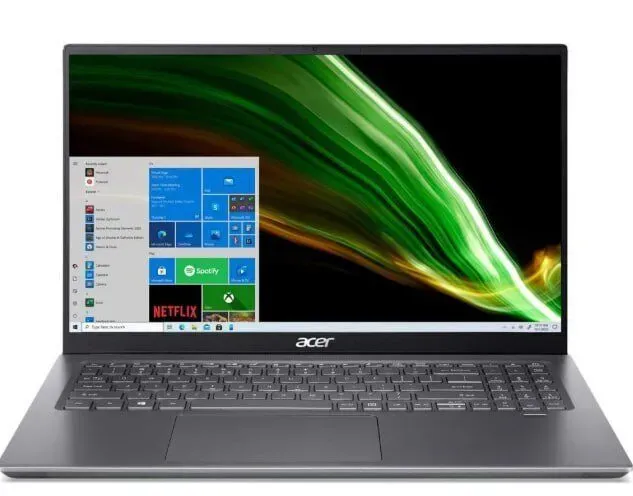 Ігровий ноутбук Acer Swift X SFX16-51G-55XR / 16.1" (1920x1080) IPS / Intel Core i5-11260H (6 (12) ядер по 2.6 - 4.4 GHz) / 16 GB DDR4 / 512 GB SSD / nVidia GeForce RTX 3050, 4 GB GDDR6, 128-bit / WebCam б/в - зображення 2