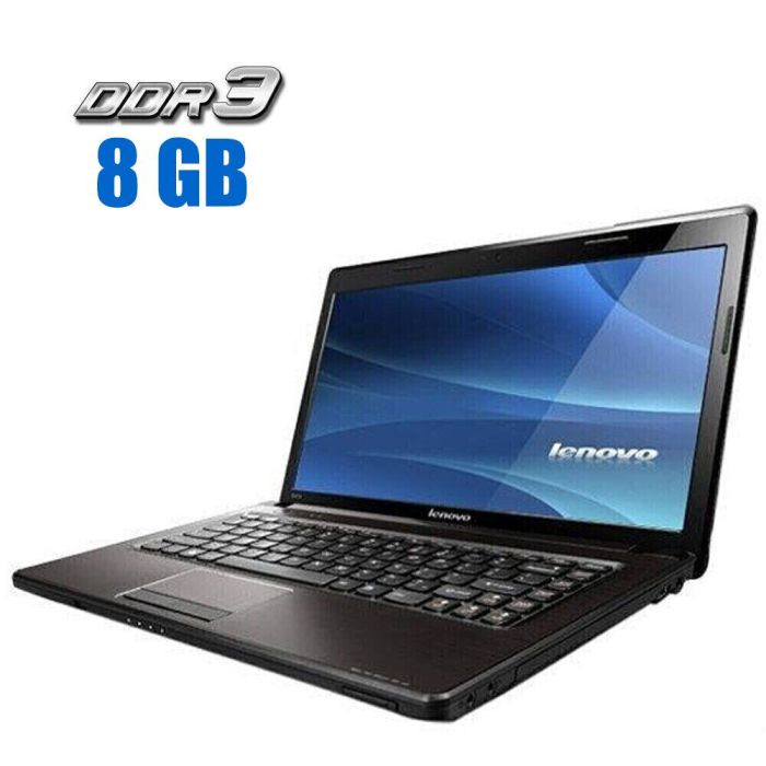 Ноутбук Б-клас Lenovo G570 / 15.6" (1366x768) TN / Intel Pentium B960 (2 ядра по 2.2 GHz) / 8 GB DDR3 / 128 GB SSD / Intel HD Graphics / WebCam / DVD-RW б/в - зображення 1