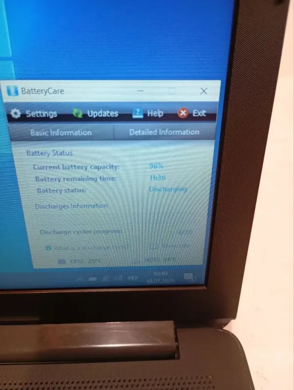 Ультрабук Б-клас HP 255 G7 / 15.6" (1920x1080) TN / AMD A6-9225 (2 ядра по 2.6 - 3.0 GHz) / 8 GB DDR4 / 1000 GB HDD / AMD Radeon R4 Graphics / WebCam б/в - зображення 10