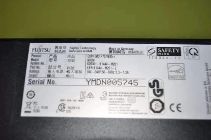 Комп'ютер Fujitsu Esprimo P757 E85 Tower / Intel Core i5-6400 (4 ядра по 2.7 - 3.3 GHz) / 16 GB DDR4 / 1000 GB SSD / Intel HD Graphics 530 / Windows 11 Pro б/в - зображення 6