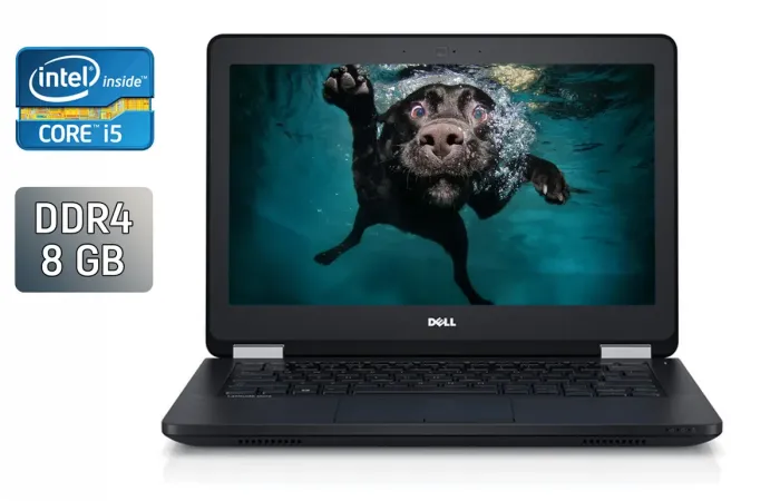 Нетбук Dell Latitude E5270 / 12.5" (1366x768) TN / Intel Core i5-6200U (2 (4) ядра по 2.3 - 2.8 GHz) / 8 GB DDR4 / 240 GB SSD / Intel HD Graphics 520 / WebCam / Windows 10 б/в - зображення 1