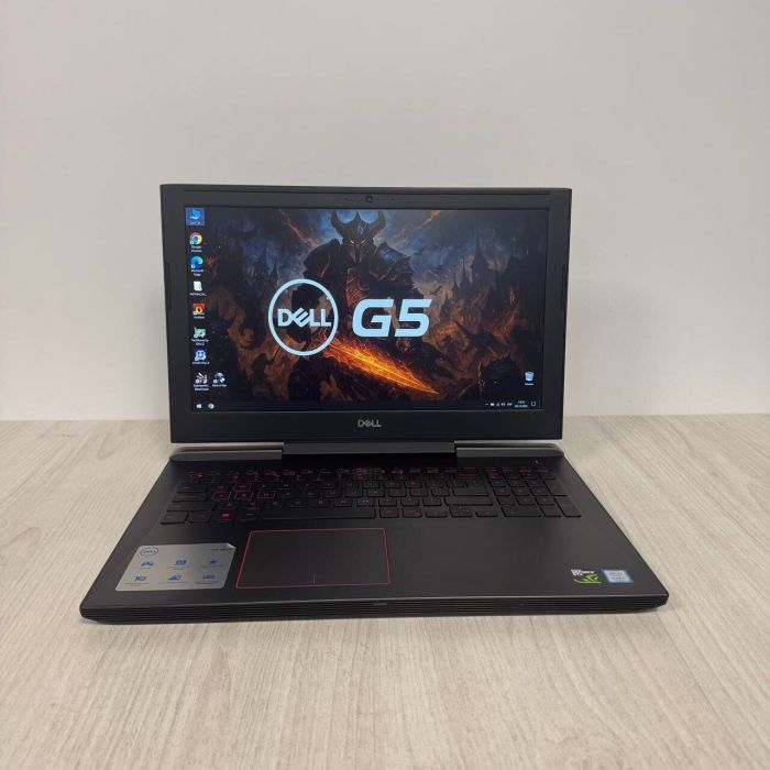 Ігровий ноутбук Dell G5 5587 / 15,6" (1920x1080) IPS / Intel Core i7-8750H (6 (12) ядра по 2,2 - 4,1 ГГц) / 8 ГБ DDR4 / 256 ГБ SSD / nVidia GeForce GTX 1050 Ti, 4 ГБ GDDR5, 128-біт / Веб-камера б/в - зображення 2