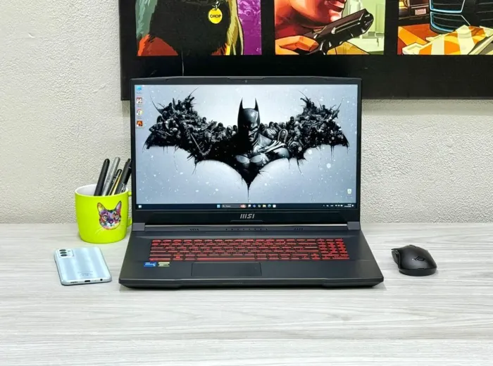 Ігровий ноутбук MSI Katana GF76 / 17.3" (1920x1080) IPS / Intel Core i5-11400H (6 (12) ядер по 2.2 - 4.5 GHz) / 8 GB DDR4 / 256 GB SSD M.2 / nVidia GeForce GTX 1650, 4 GB GDDR5, 128-bit / WebCam / Win 11 Home б/в - зображення 2