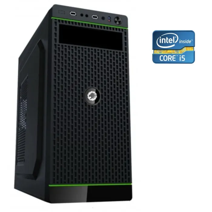 ПК GameMax MT516 Tower / Intel Core i5-4570 (4 ядра по 3.2 - 3.6 GHz) / 8 GB DDR3 / 320 GB HDD / Intel HD Graphics 4600 / 400W б/в - зображення 1