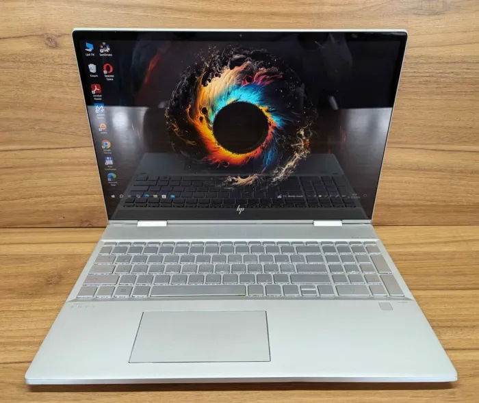 Ноутбук-трансформер Б-клас HP ENVI x360m 15m-dr0011dx / 15.6" (1920x1080) IPS Touch / Intel Core i5-8265U (4 (8) ядра по 1.6 - 3.9 GHz) / 16 GB DDR4 / 480 GB SSD / Intel UHD Graphics 620 / WebCam / TouchID / Windows 10 б/в - зображення 2