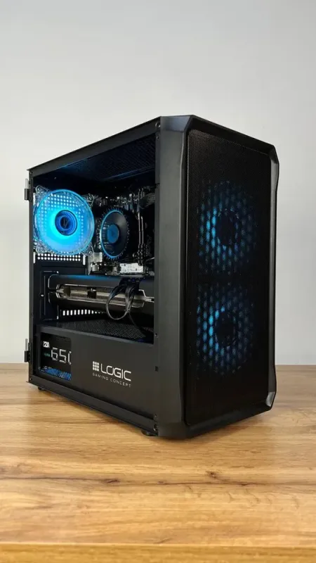 Збірка під замовлення: ігровий ПК Logic Concept Portos ARGB Mini Black Tower / Intel Core i3-12100F (4 (8) ядер по 3.3 - 4.3 GHz) / 16 GB DDR4 / 1000 GB SSD M.2 / AMD Radeon RX 5700 XT, 8 GB GDDR6, 256-bit / 650W б/в - зображення 3