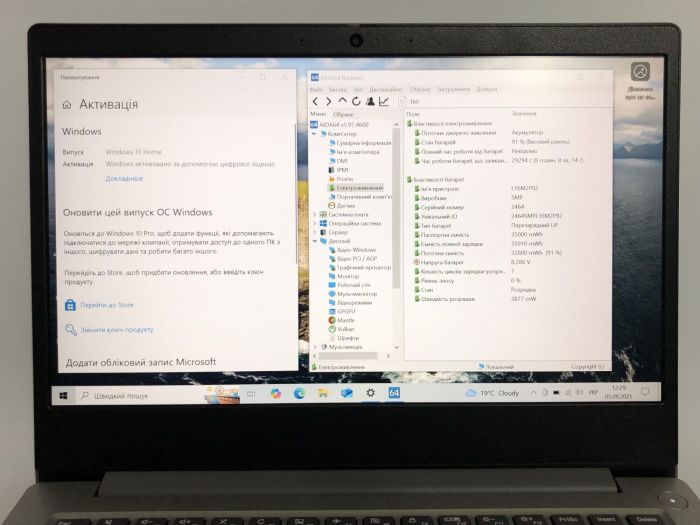 Ультрабук Lenovo IdeaPad 3 14IML05 / 14" (1920x1080) IPS / Intel Pentium Gold 6405U (2 (4) ядра по 2.4 GHz) / 8 GB DDR4 / 256 GB SSD / Intel UHD Graphics / WebCam / Win 10 Pro б/в - зображення 10