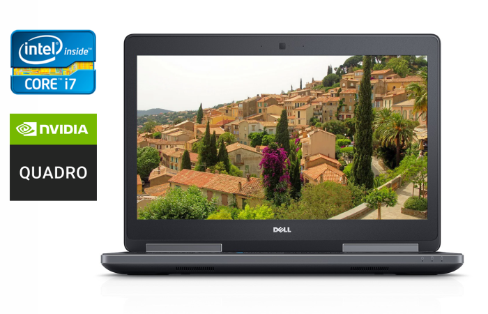 Мобільна робоча станція Б-клас Dell Precision 7510 / 15.6" (1920x1080) IPS / Intel Core i7-6820HQ (4 (8) ядра по 2.7 - 3.6 GHz) / 16 GB DDR4 / 256 GB SSD + 1000 GB HDD / nVidia Quadro M2000M, 4 GB GDDR5, 128-bit / WebCam / TouchID б/в - зображення 1