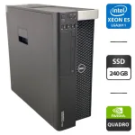Робоча станція Dell Precision T5810 Tower / Intel Xeon E5-2697 v3 (14 (28) ядер по 2.6 - 3.6 GHz) / 64 GB DDR3 / 240 GB SSD / nVidia Quadro K2200, 4 GB GDDR5, 128-bit / DVD-ROM б/в