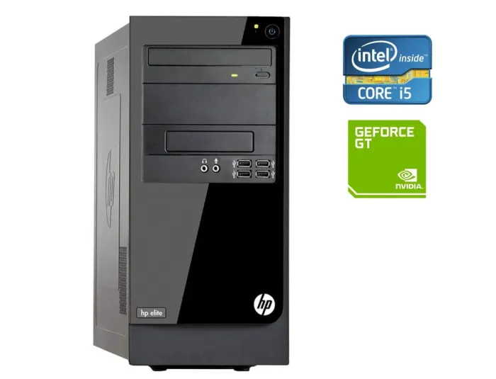 ПК HP Pro 3300 Tower / Intel Core i5-2400S (4 ядра по 2.5 - 3.1 GHz) / 8 GB DDR3 / 500 GB HDD / nVidia GeForce GT 530, 2 GB DDR3, 128-bit / DVD-ROM б/в - зображення 1