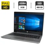 Ноутбук Б-клас HP ProBook 440 G6 / 14" (1920x1080) IPS / Intel Core i7-8565U (4 (8) ядра по 1.8 - 4.6 GHz) / 8 GB DDR4 / 480 GB SSD / Intel UHD Graphics 620 / WebCam / Windows 10 Pro б/в