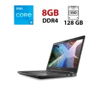 Ультрабук Dell Latitude 5490 / 14" (1920x1080) IPS / Intel Core i5-7300U (2 (4) ядра по 2.6 - 3.5 GHz) / 8 GB DDR4 / 128 GB SSD / Intel HD Graphics 620 / WebCam / HDMI / Windows 11 б/в