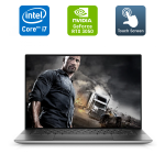 Ігровий ноутбук Dell XPS 15 9510 / 15,6" (3456x2160) IPS Touch / Intel Core i7-11800H (8 (16) ядер по 2,3 - 4,6 ГГц) / 32 ГБ DDR4 / 512 ГБ SSD / nVidia GeForce RTX 3050, 4 ГБ GDDR6, 128-біт / WebCam / Windows 11 б/в