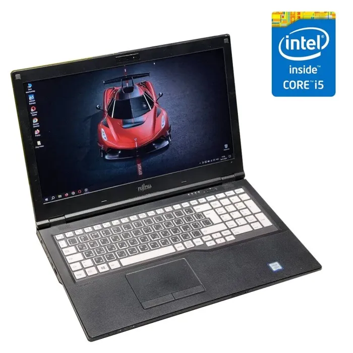 Ультрабук Fujitsu Lifebook E559 / 15.6" (1920x1080) IPS / Intel Core i7-8550U (4 (8) ядра по 1.8 - 4.0 GHz) / 16 GB DDR4 / 240 GB SSD / Intel UHD Graphics 620 / WebCam / 3G б/в - зображення 1