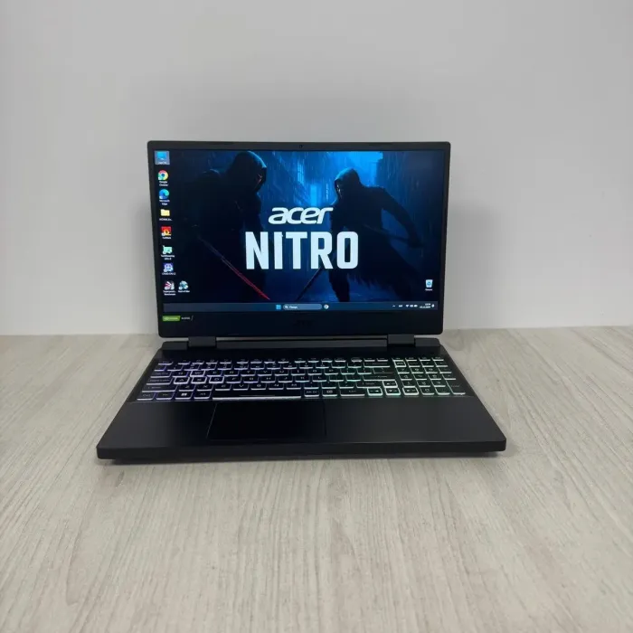 Ігровий ноутбук Acer Nitro 5 AN515-58 / 15,6" (1920x1080) IPS / Intel Core i5-12500H (12 (16) ядер 3,3 - 4,5 ГГц) / 16 ГБ DDR5 / 512 ГБ SSD / nVidia GeForce RTX 3060, 6 ГБ GDDR6, 192-біт / Веб-камера б/в - зображення 2
