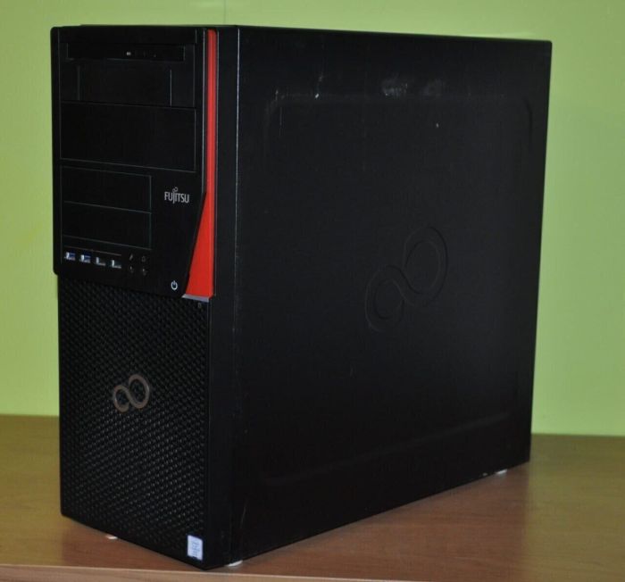 Комп'ютер Fujitsu Esprimo P756 E90 Tower / Intel Core i5-6500 (4 ядра по 3,2 - 3,6 ГГц) / 8 ГБ DDR4 / 160 ГБ HDD / nVidia GeForce GTX 745, 2 ГБ GDDR3, 128-біт / Windows 10 Pro б/в - зображення 2