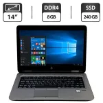 Ноутбук HP ProBook 640 G3 / 14" (1366x768) TN / Intel Core i5-7200U (2 (4) ядра по 2.5 - 3.1 GHz) / 8 GB DDR4 / 240 GB SSD / Intel HD Graphics 620 / WebCam / Windows 10 Pro б/в