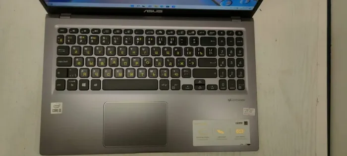 Ультрабук Asus X515J / 15.6" (1920x1080) IPS / Intel Core i3-1005G1 (2 (4) ядра по 1.2 - 3.4 GHz) / 8 GB DDR4 / 512 GB SSD / Intel UHD Graphics / WebCam б/в - зображення 3