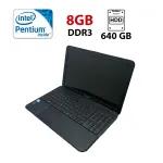 Ноутбук Toshiba C850 / 15.6" (1366x768) TN / Intel Pentium 2020M (2 ядра по 2.4 GHz) / 8 GB DDR3 / 640 GB HDD / Intel HD Graphics / WebCam б/в