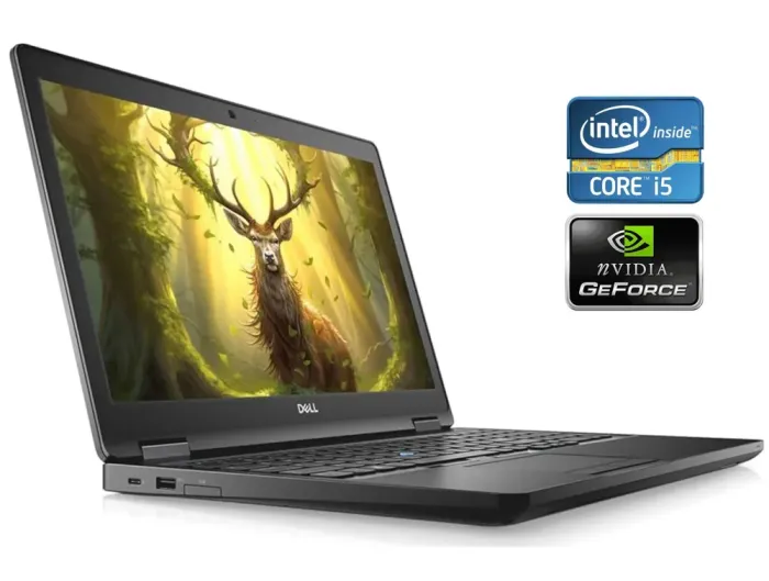 Ноутбук Dell Latitude 5591 / 15.6" (1920x1080) IPS / Intel Core i5-8400H (4 (8) ядра по 2.5 - 4.2 GHz) / 16 GB DDR4 / 256 GB SSD / nVidia GeForce MX130, 2 GB DDR5, 64-bit / WebCam / Win 11 Pro б/в - зображення 1