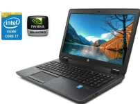 Робоча станція Б-клас HP ZBook 15 / 15.6" IPS / Core i7-4800MQ (4(8) ядра по 2.7-3.7GHz) / 8GB DDR3 / 512GB SSD / Quadro K2100M, 2GB GDDR5, 128-bit / WebCam / DVD-ROM / Win Pro б/в