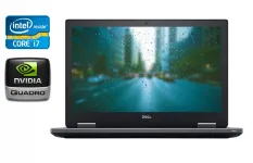 Мобільна робоча станція Dell Precision 7530 / 15.6" (1920x1080) IPS / Intel Core i7-8750H (6 (12) ядер по 2.2 - 4.1 GHz) / 16 GB DDR4 / 512 GB SSD / nVidia Quadro P2000, 4 GB GDDR5, 128-bit / WebCam / HDMI б/в