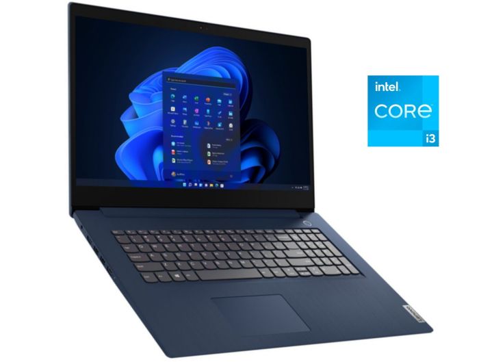 Ультрабук Б-клас Lenovo IdeaPad 3 17ITL6 / 17.3" (1600x900) TN / Intel Core i3-1115G4 (2 (4) ядра по 1.7 - 4.1 GHz) / 8 GB DDR4 / 128 GB SSD + 500 GB HDD / Intel UHD Graphics / WebCam / Win 11 Home б/в - зображення 1