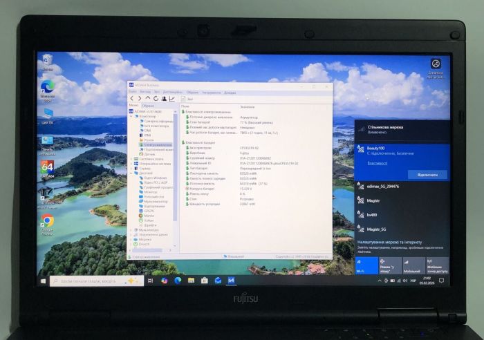 Мобільна робоча станція Б-клас Fujitsu Celsius H710 / 15.6" (1920x1080) TN / Intel Core i7-2640M (2 (4) ядра по 2.8 - 3.5 GHz) / 8 GB DDR3 / 500 GB HDD / nVidia Quadro 1000M, 2 GB GDDR3, 128-bit / WebCam б/в - зображення 10
