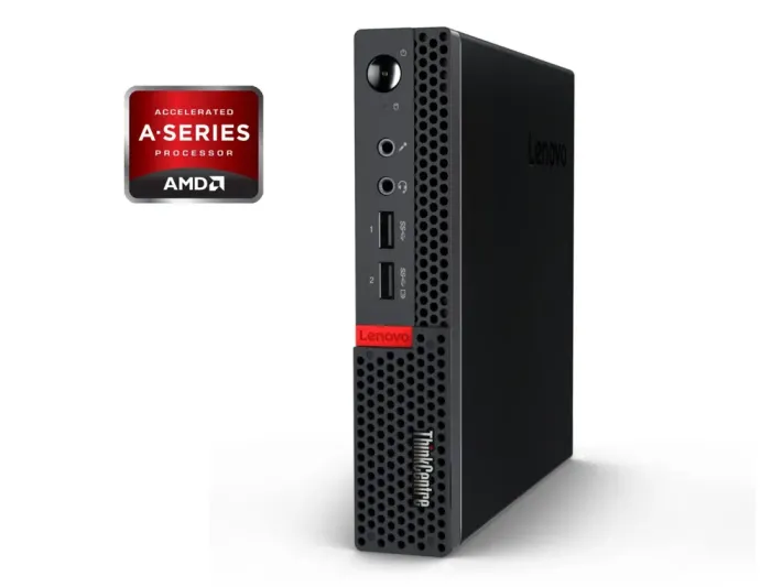 Неттоп Б-клас Lenovo ThinkCentre M625q Tiny USFF / AMD A9-9420e (2 ядра по 1.8 - 2.7 GHz) / 4 GB DDR4 / 120 GB SSD / AMD Radeon R5 Graphics б/в - зображення 1