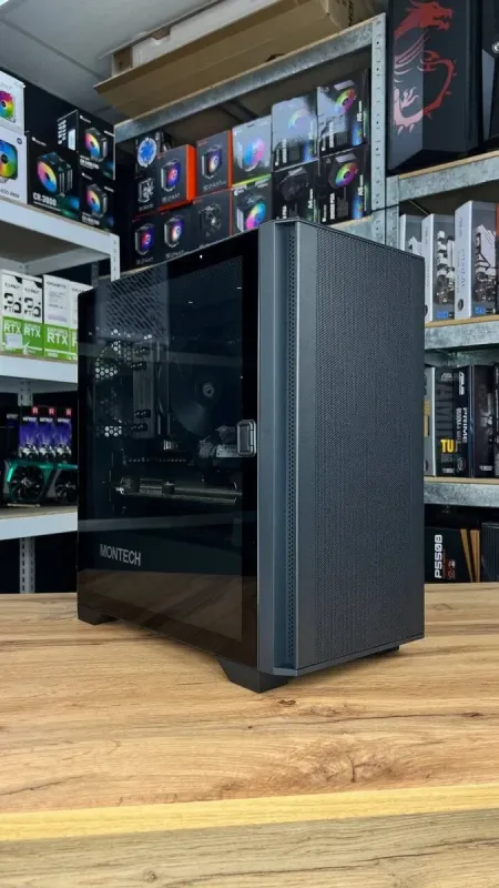 Ігровий ПК Montech Air 100 Lite Tower NEW / AMD Ryzen 5 7500F NEW (6 (12) ядер по 3.7 - 5.0 GHz) / 16 GB DDR5 NEW / 1000 GB SSD NEW M.2 / AMD Radeon RX 5700 XT, 8 GB GDDR6, 256-bit / 750W NEW / HDMI б/в - зображення 3