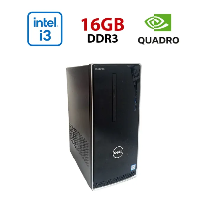ПК Dell Inspirion 3650 / Intel Core i5-6500 (4 ядра 3.2 - 3.6 GHz) / 16 GB DDR3 / 512 GB SSD / nVidia Quadro P620, 2 GB GDDR5, 128-bit / Wi-Fi+Bluetooth / DVD / Win 10 Home Lic б/в - изображение 1