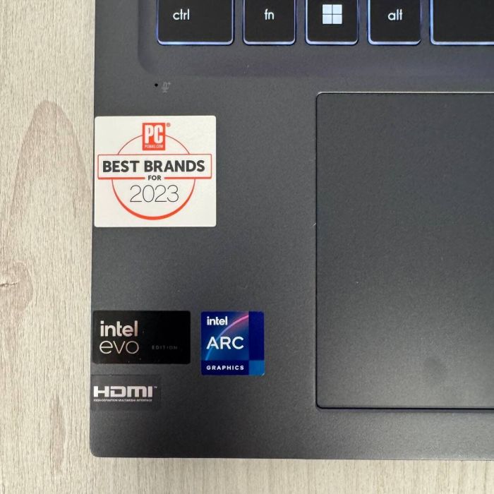 Ультрабук MSI Prestige 16 AI Evo B1M / 16" (3840x2400) OLED / Intel Core Ultra 7 155H (16 (22) ядер по 1.4 - 4.8 GHz) / 32 GB DDR5 / 1000 GB SSD NVMe / Intel Arc Graphics / WebCam б/в - зображення 8