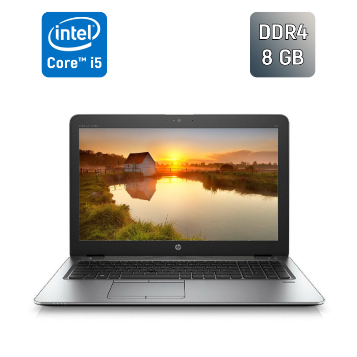 Ноутбук HP EliteBook 850 G3 / 15.6" (1920x1080) IPS / Intel Core i5-6200U (2 (4) ядра по 2.3 - 2.8 GHz) / 8 GB DDR4 / 240 GB SSD / Intel HD Graphics 520 / WebCam / Fingerprint / Windows 10 б/в - зображення 1