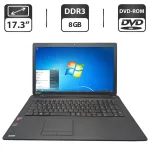 Ноутбук Toshiba Satellite C70D-B / 17.3" (1600x900) TN / AMD A4-5000 (4 ядра по 1.5 GHz) / 8 GB DDR3 / 750 GB HDD / AMD Radeon HD 8330 Graphics / WebCam / DVD-ROM б/в