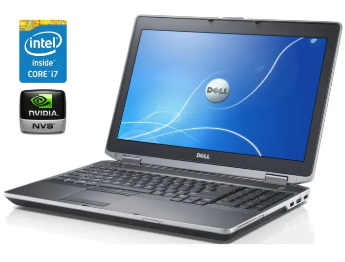 Ноутбук Б-клас Dell Latitude E6530 / 15.6" (1366x768) TN / Intel Core i7-3540M (2 (4) ядра по 3.0 - 3.7 GHz) / 8 GB DDR3 / 256 GB SSD / nVidia NVS 5200M, 1 GB DDR3, 64-bit / DVD-RW б/в - зображення 1