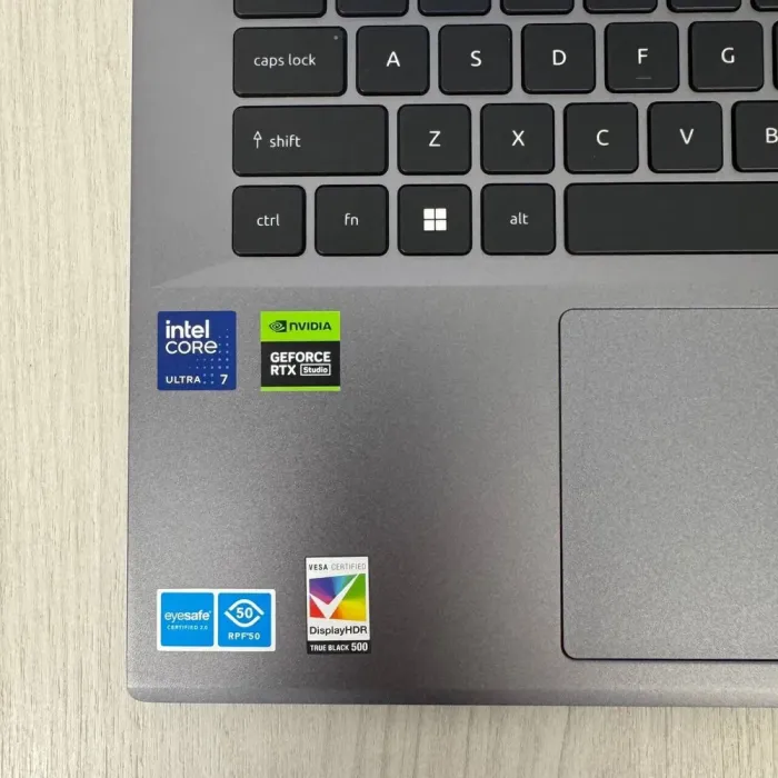 Ігровий ноутбук Б-класу Acer Swift X 14 SFX14-72G / 14.5" (2880x1800) OLED / Intel Core Ultra 7 155H (16 (22) ядер по 3,8 - 4,8 ГГц) / 16 ГБ DDR5 / 1000 ГБ SSD NVMe / nVidia GeForce RTX 4060, 8 ГБ GDDR6, 128-bit / WebCam б/в - зображення 8